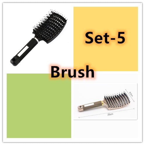 Hairbrush Anti Kit Brushy Women Detangler Hair Brush Bristle Nylon Scalp Massage Teaser Hair Brush Comb Hairbrush Anti Kit Brushy Women Detangler Hair Brush Bristle Nylon Scalp Massage Teaser Hair Brush Comb